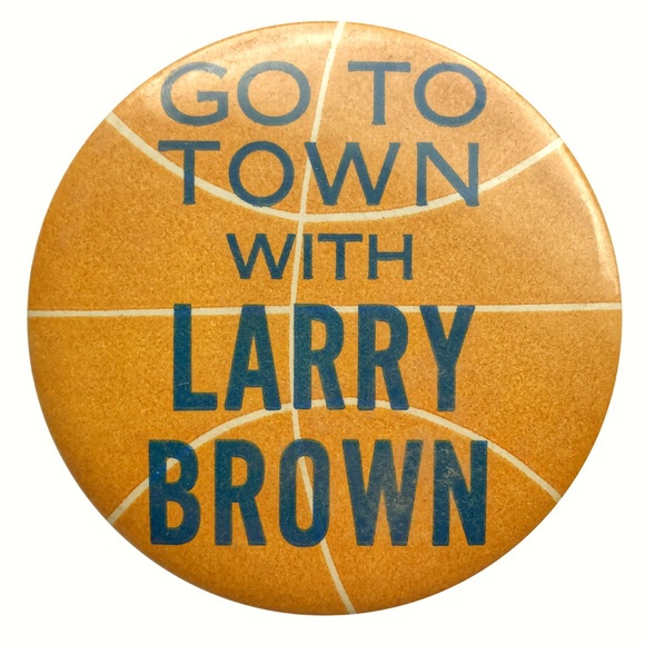 Vintage Accessories - Vintage Go To Town with Larry Brown Pin Vintage Accessories - Vintage Go To Town with Larry Brown Pin